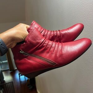 Red Vintage Ankle Booties!